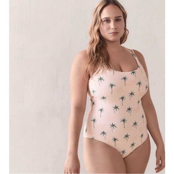 Body Glove Other - Body Glove Rio Pascal pink palm trees one piece swimsuit